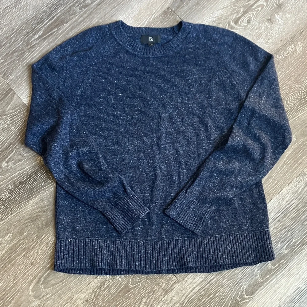 Banana Republic Giorgio Cotton-Linen Crew Neck Sweater